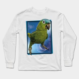 Blue-crowned parrot Long Sleeve T-Shirt